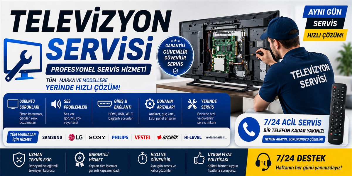 İzmir Televizyon Servisi: teknik servis, LED LCD Smart TV onarım